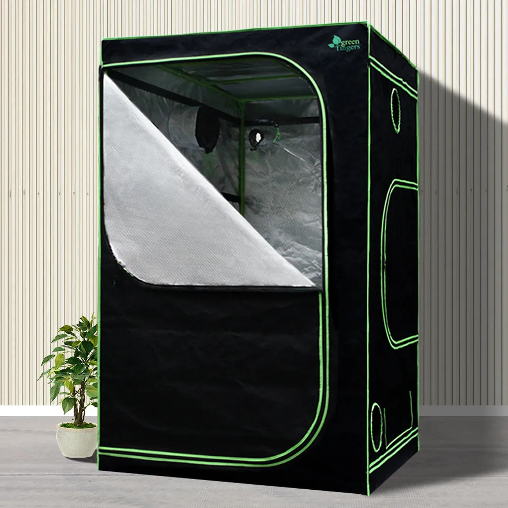 1200W Full-Spectrum LED Grow Tent Kit w/ Vent Fan - Greenfingers