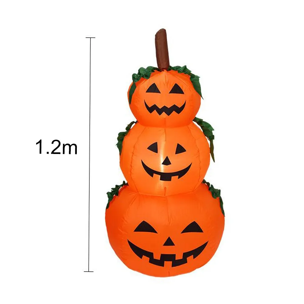 1.2/1.5/1.8m Festival Inflatable Doll Night Light Outdoor Halloween Christmas Decoration for Home Garden Party Arrangement Props