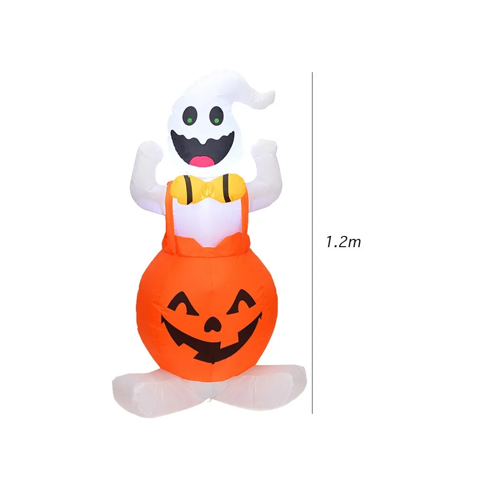 1.2/1.5/1.8m Festival Inflatable Doll Night Light Outdoor Halloween Christmas Decoration for Home Garden Party Arrangement Props