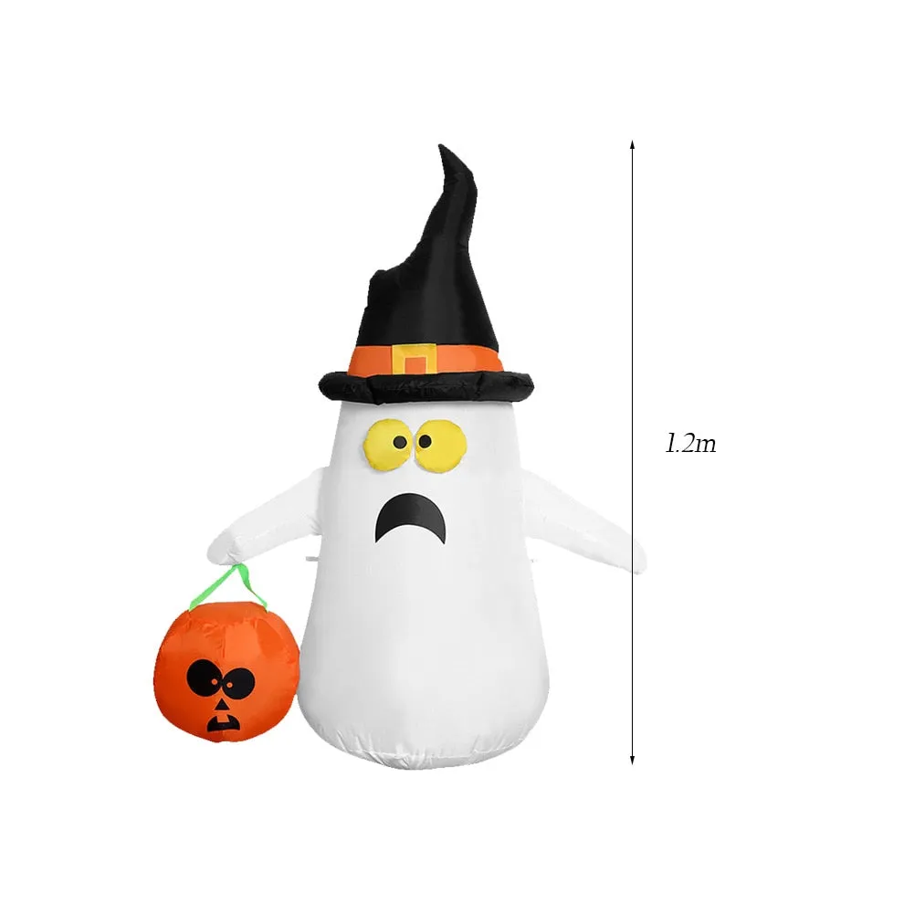 1.2/1.5/1.8m Festival Inflatable Doll Night Light Outdoor Halloween Christmas Decoration for Home Garden Party Arrangement Props