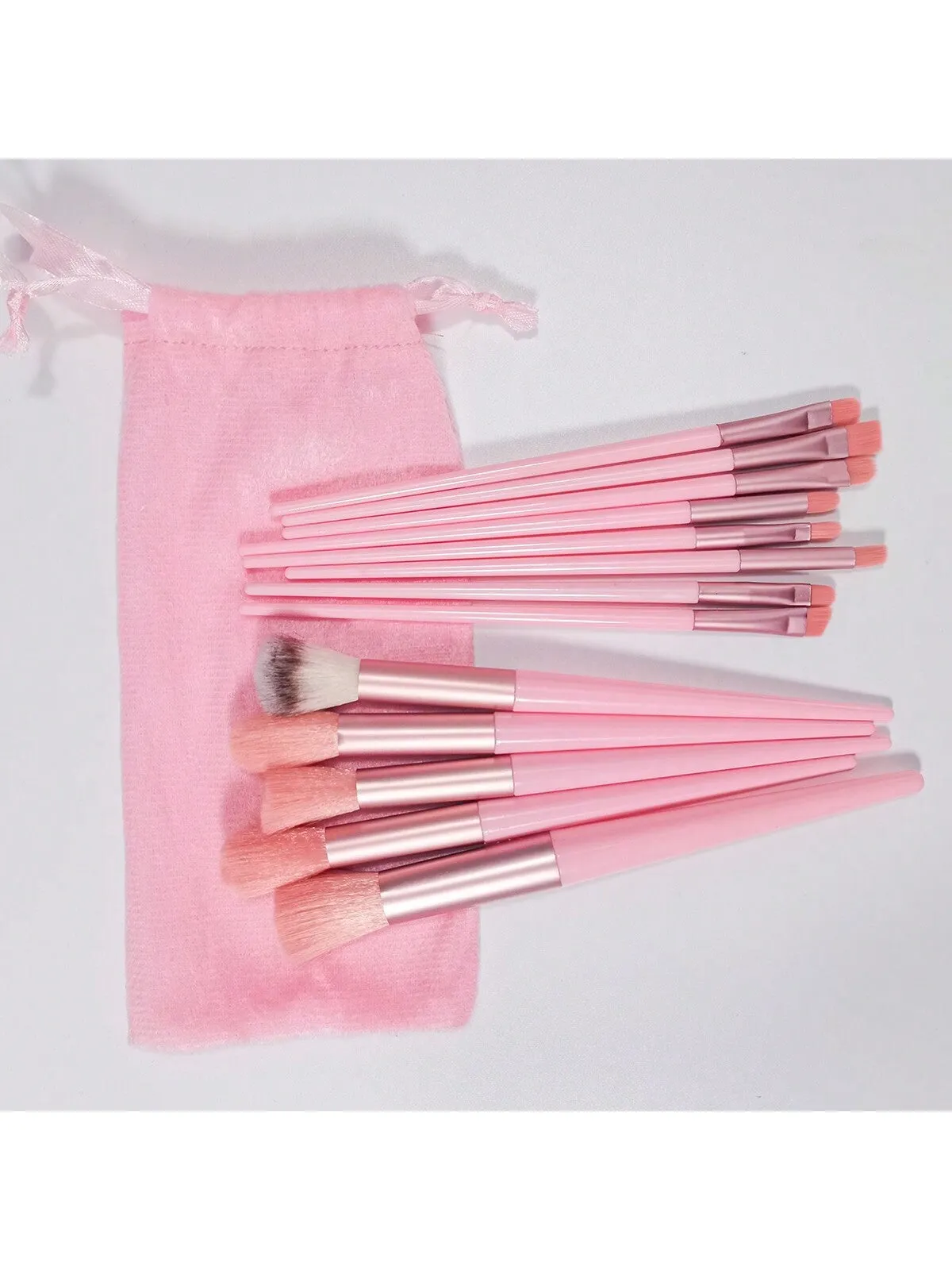 13pcs/set Mustard Yellow Portable Makeup Brush Set With Velvet Bag For Blush, Eyeshadow, Powder, Contour, Concealer, Full Function Beauty Tool