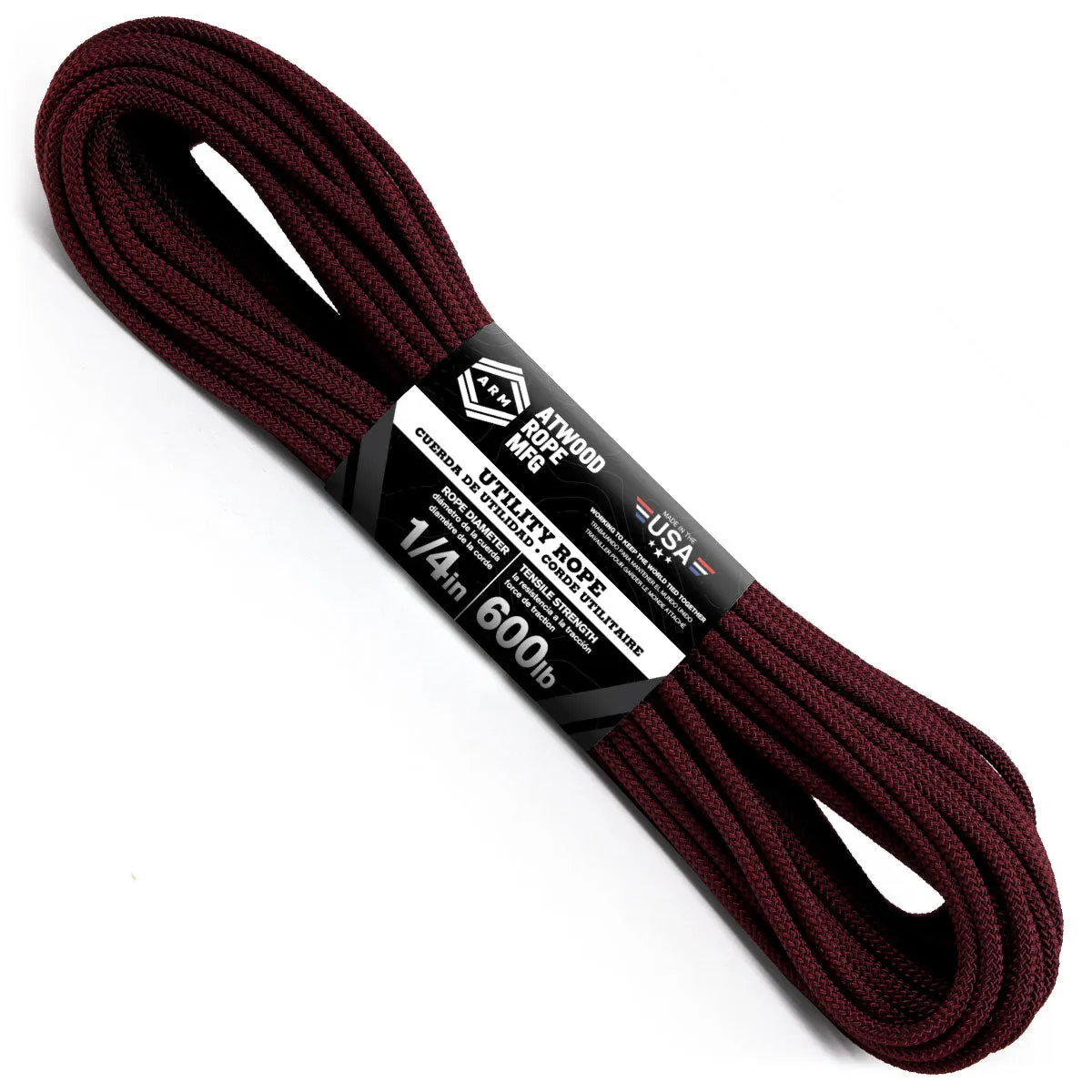 1/4inx100ft UTILITY ROPE **VARIOUS COLORS**