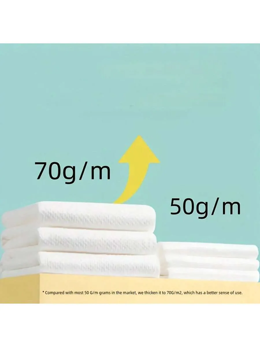 1pc Portable Disposable Bath Towel, Larger & Thicker, Individually Packaged, Soft, Skin-Friendly, Comfortable Bathing Experience, High Absorbency, Suitable For Business Travel, Home, Gym, Office, Vacation And Camping