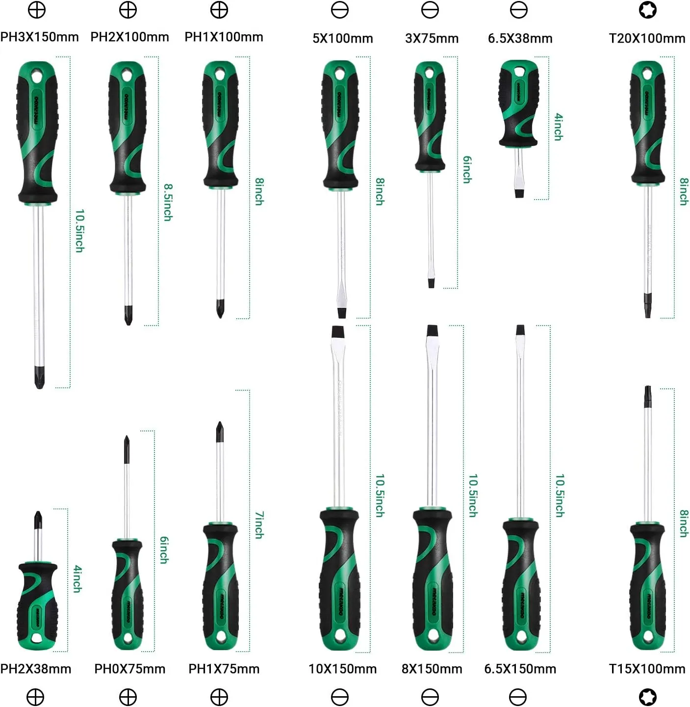 27-Piece Professional Screwdriver Set with Magnetizer and Demagnetizer