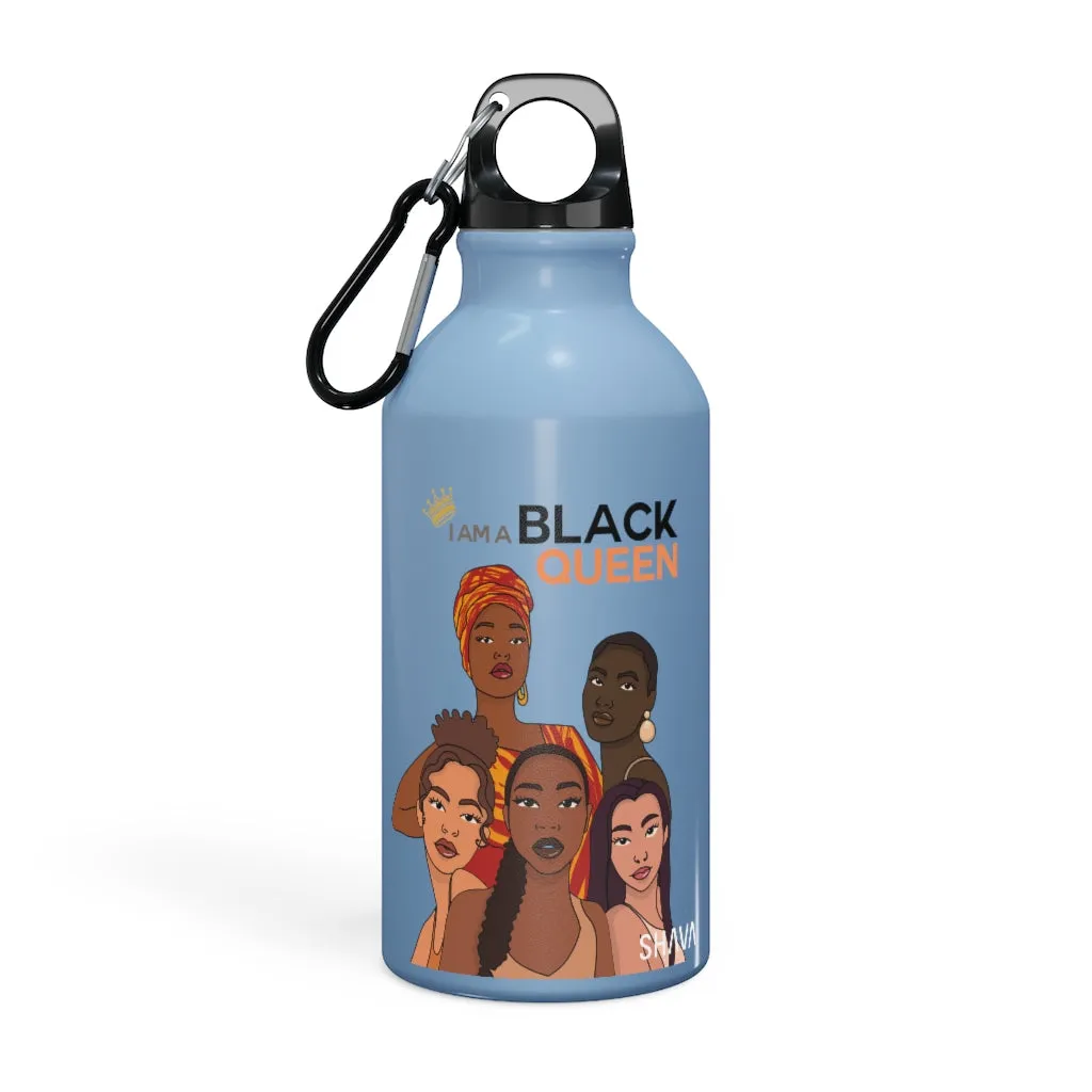 Affirmation Feminist pro choice Oregon Sport bottle 13.5oz - I am a Black Queen