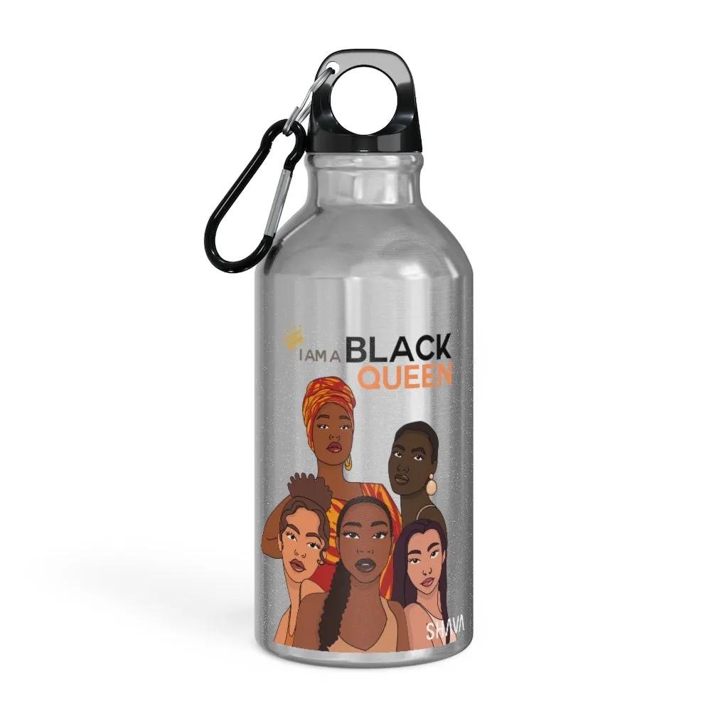 Affirmation Feminist pro choice Oregon Sport bottle 13.5oz - I am a Black Queen