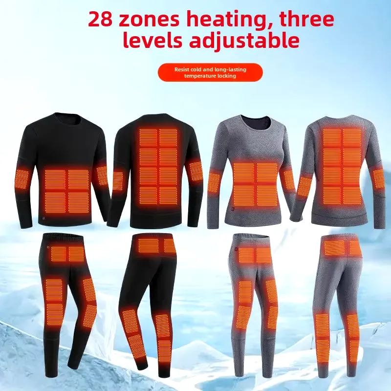 Anniou 28 Area Unisex Heated Thermal Underwear