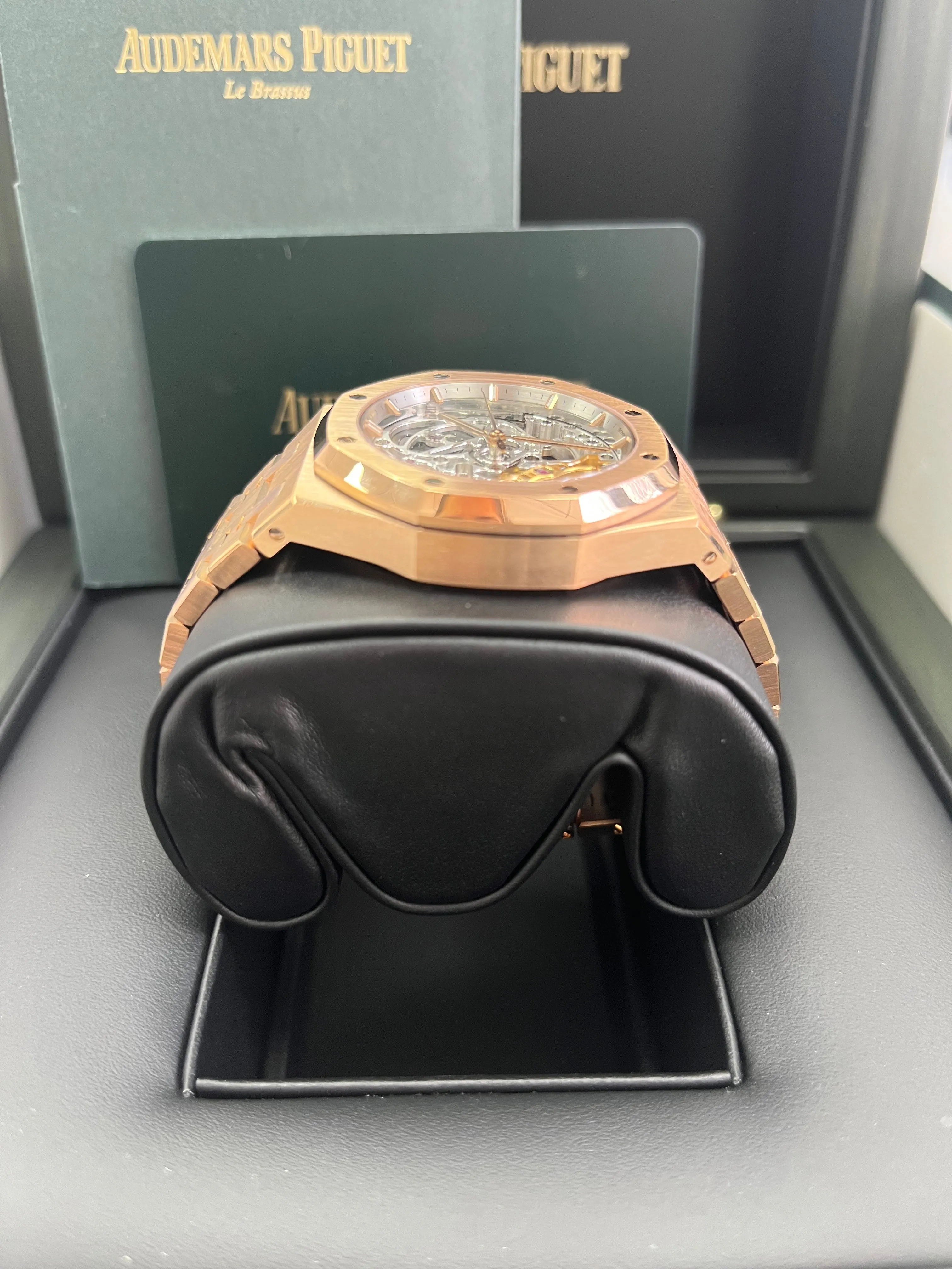 Audemars Piguet Royal Oak - 37mm Skeleton Rose Gold - Double Balance Wheel Openworked -PreOwned (Ref# 15467OR.OO.1256OR.01)