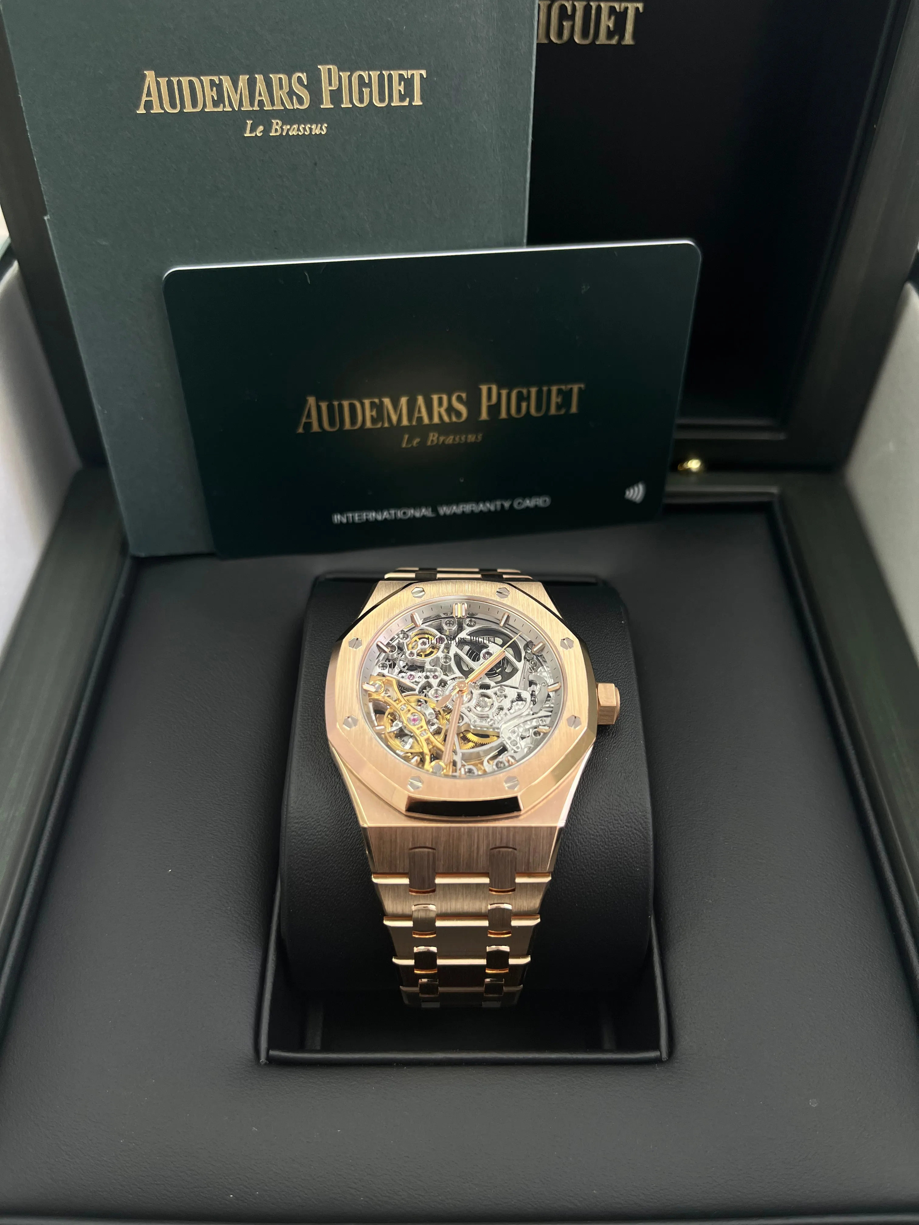 Audemars Piguet Royal Oak - 37mm Skeleton Rose Gold - Double Balance Wheel Openworked (Ref# 15467OR.OO.1256OR.01)