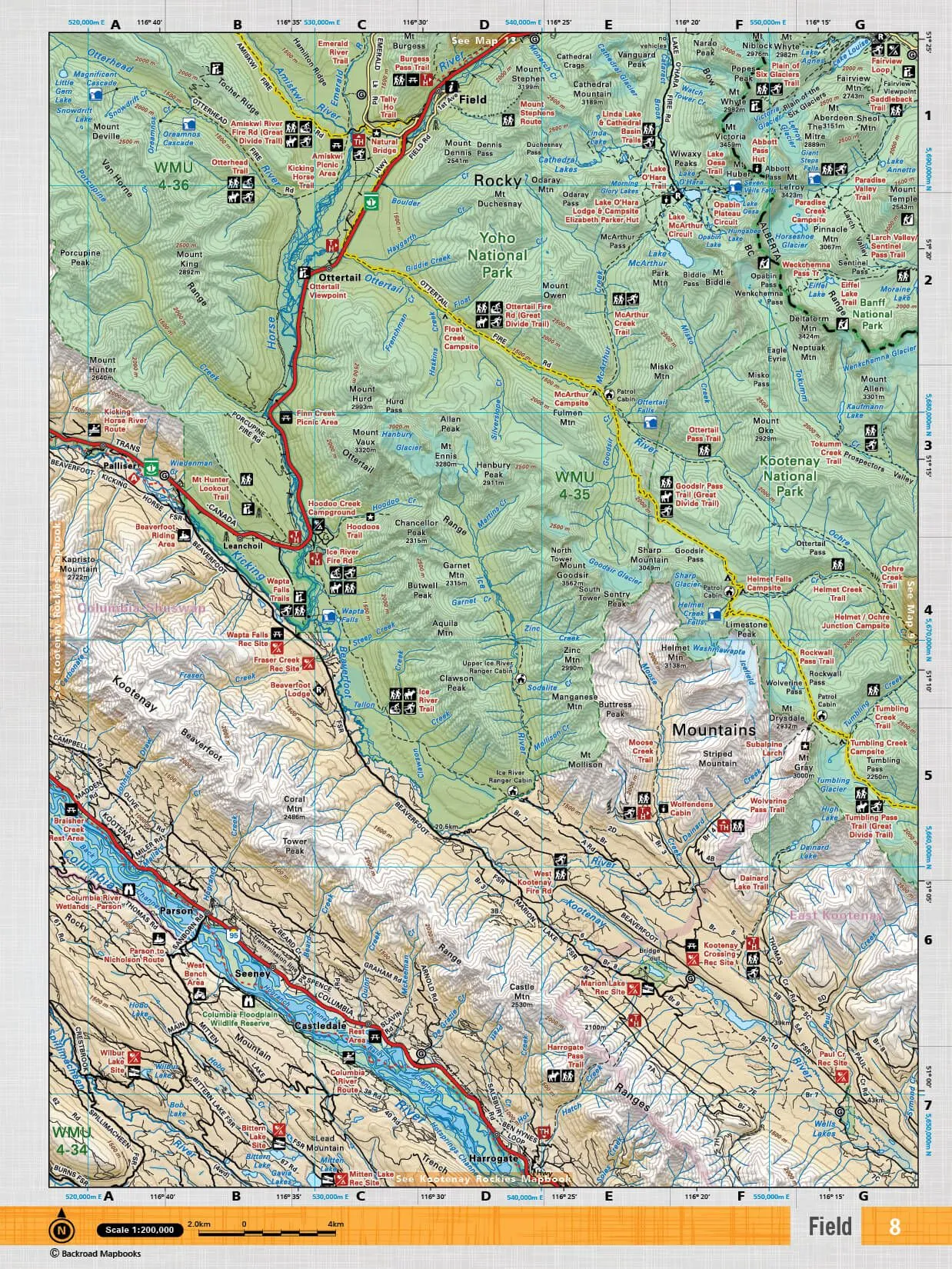 Backroad Mapbook Canadian Rockies