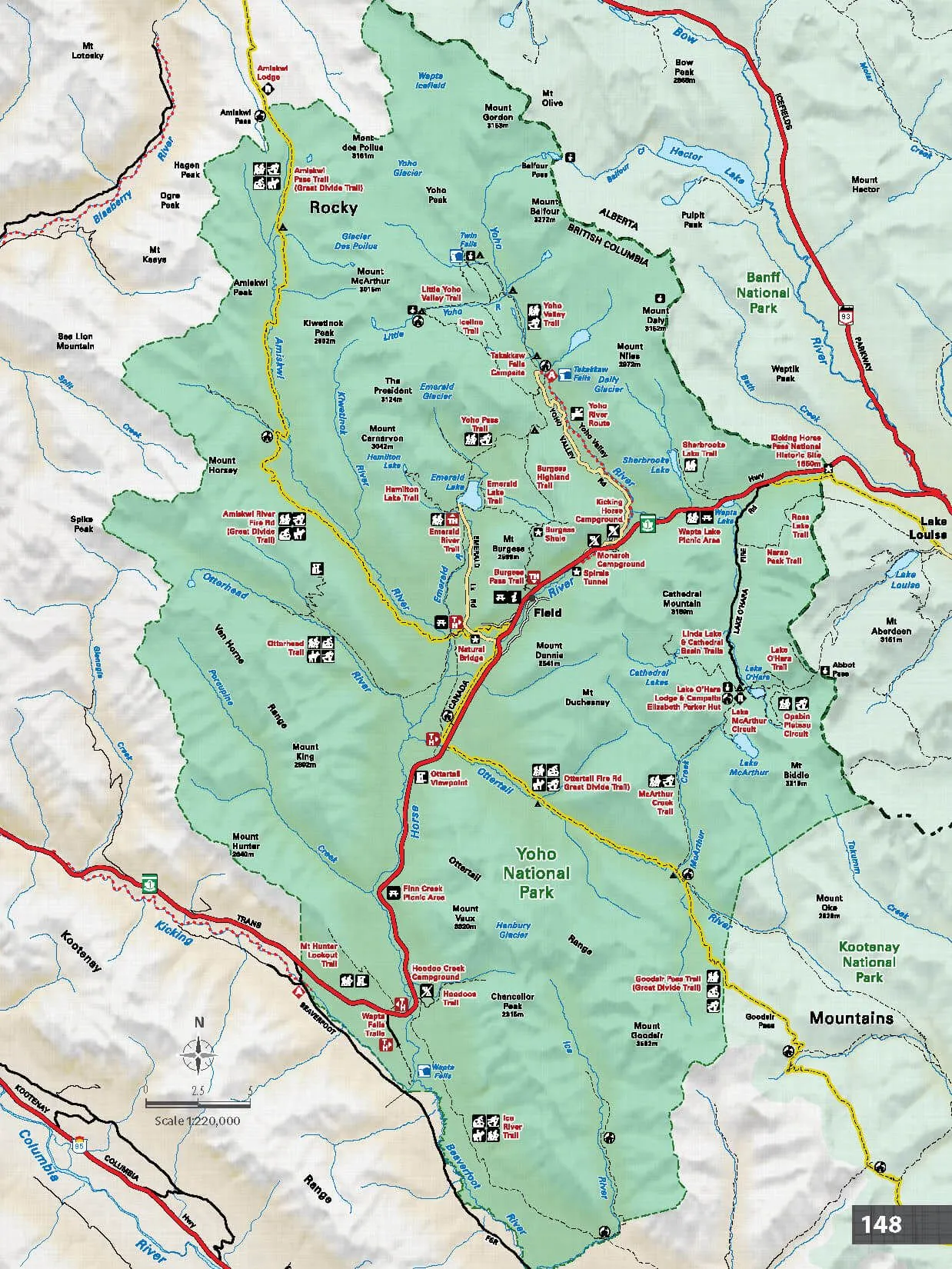 Backroad Mapbook Canadian Rockies