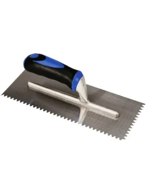 BAT Bright Steel V-Notch Trowel