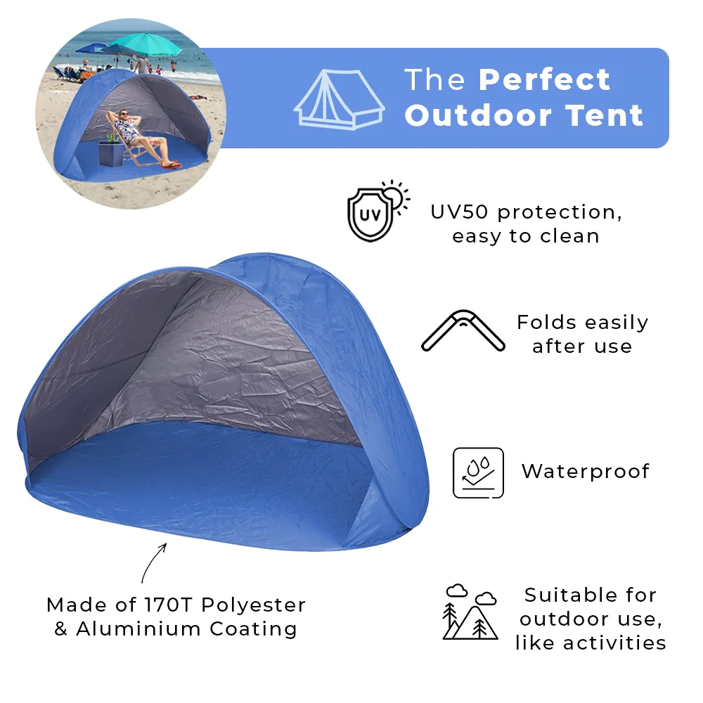 Beach Pop Up Tent UV 50  for 2 People