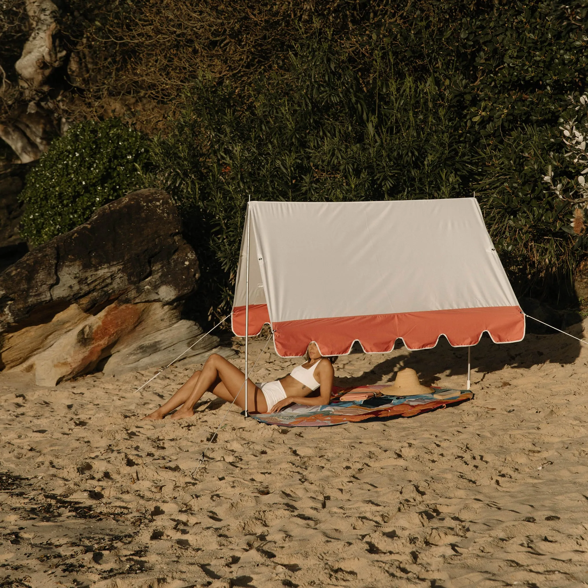 Beach Tent - Salt / coral