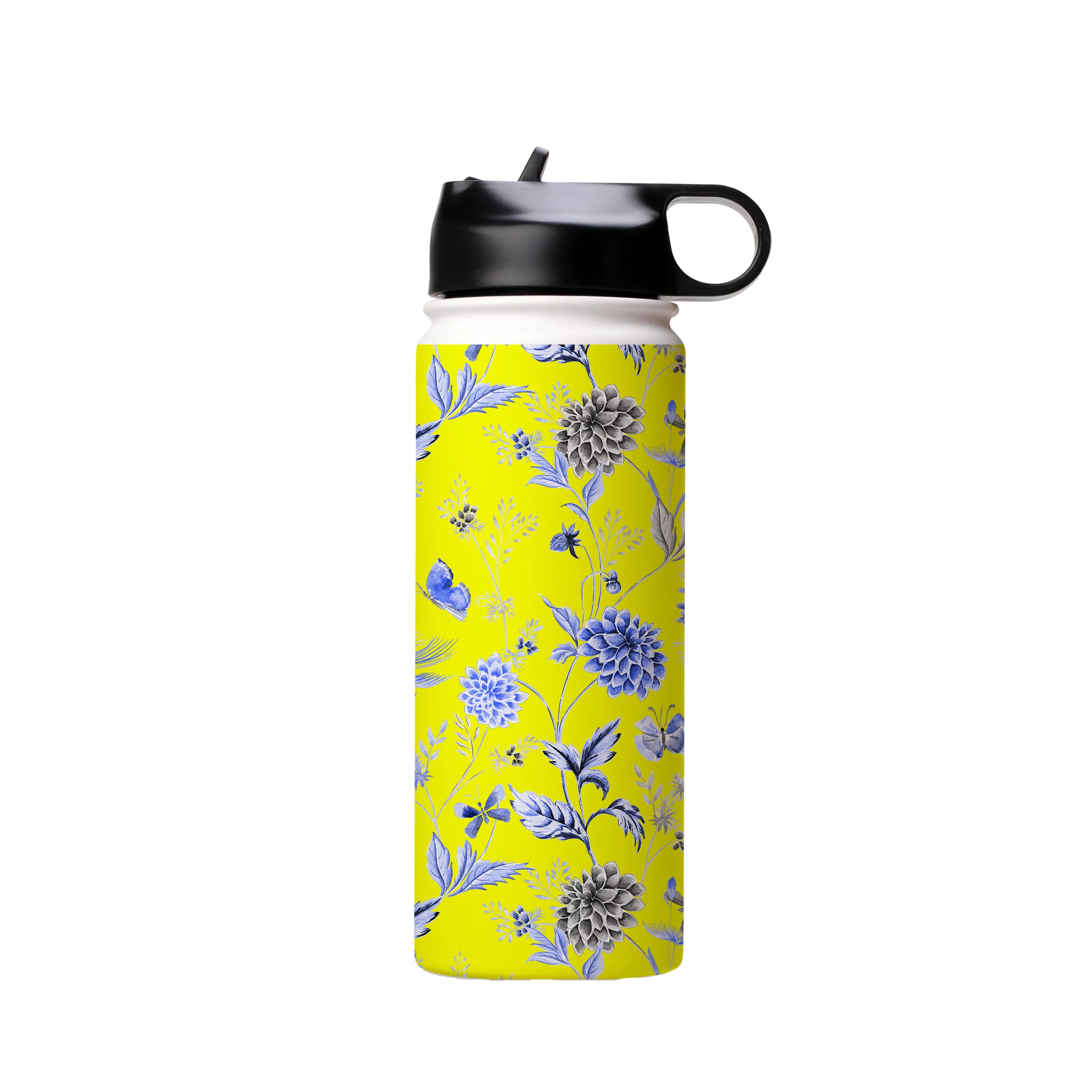 Blue Jam Yellow Insulated Stainless Steel Water Bottle