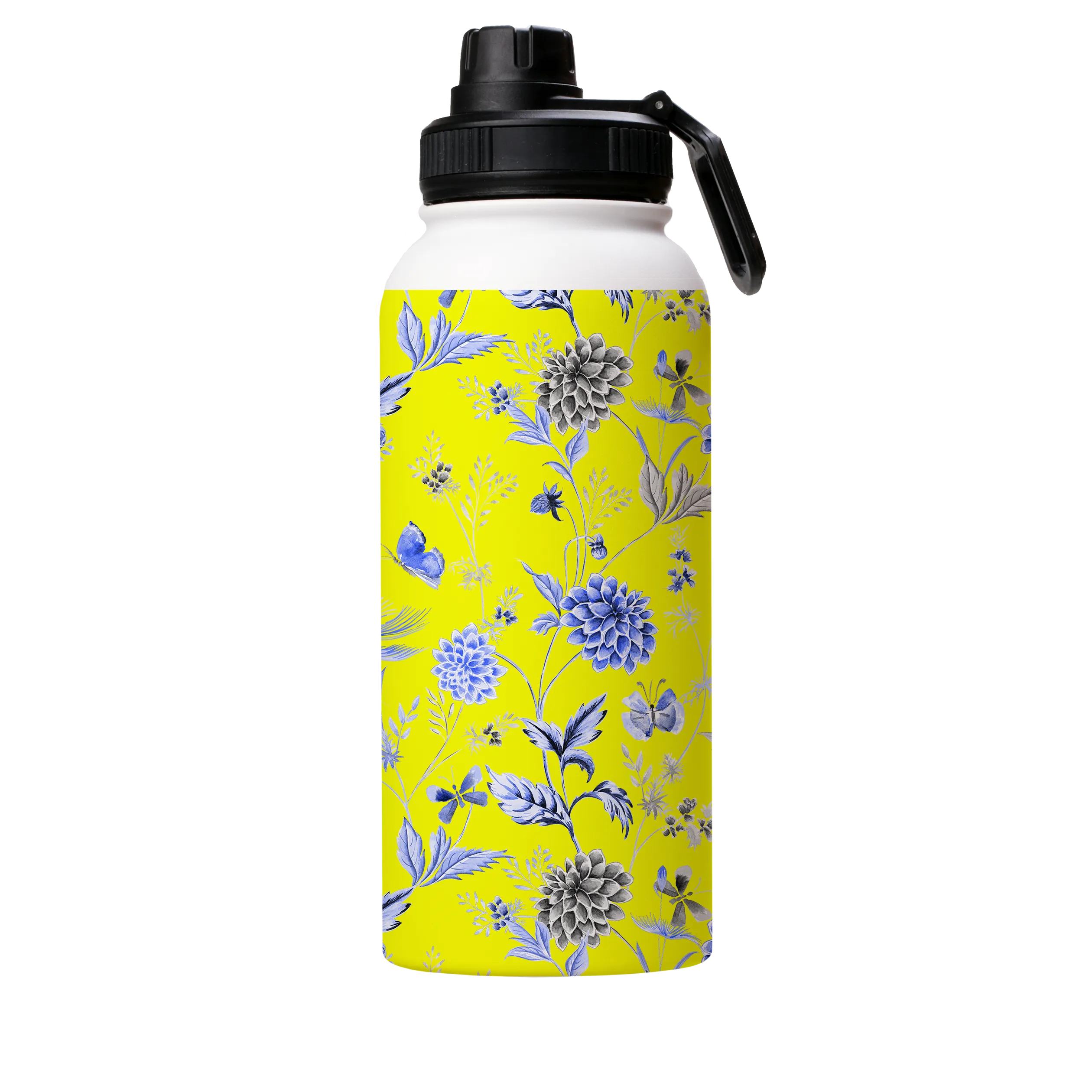 Blue Jam Yellow Insulated Stainless Steel Water Bottle