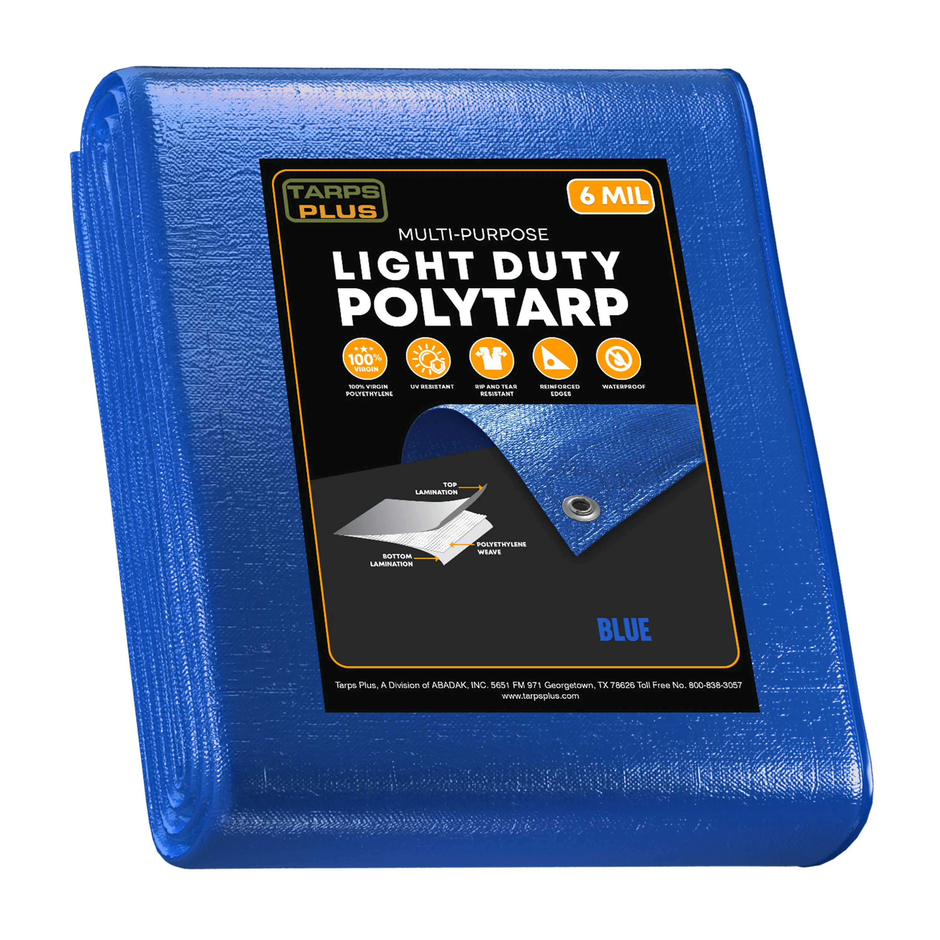 Blue Poly Tarp 10' x 20'