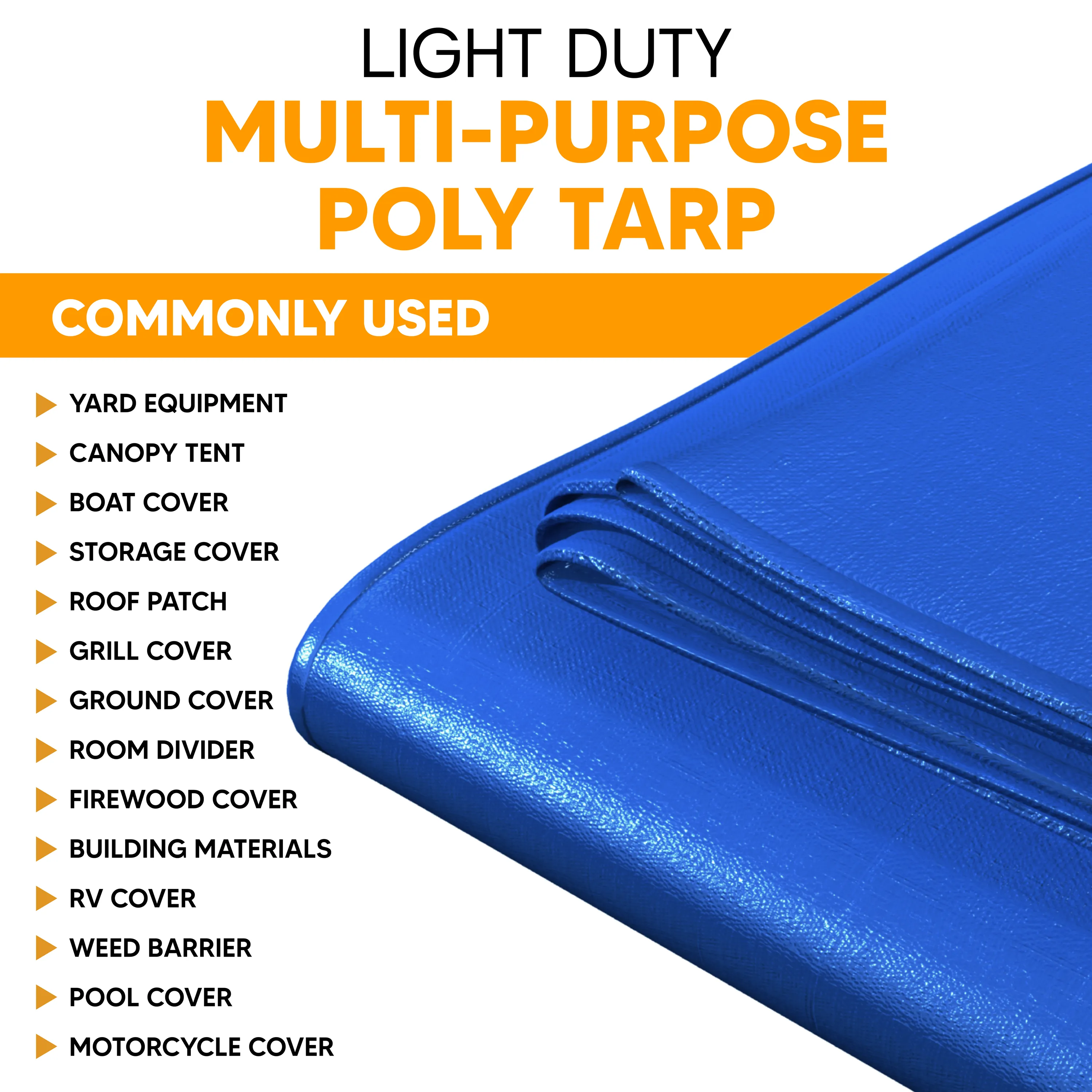 Blue Poly Tarp 10' x 20'