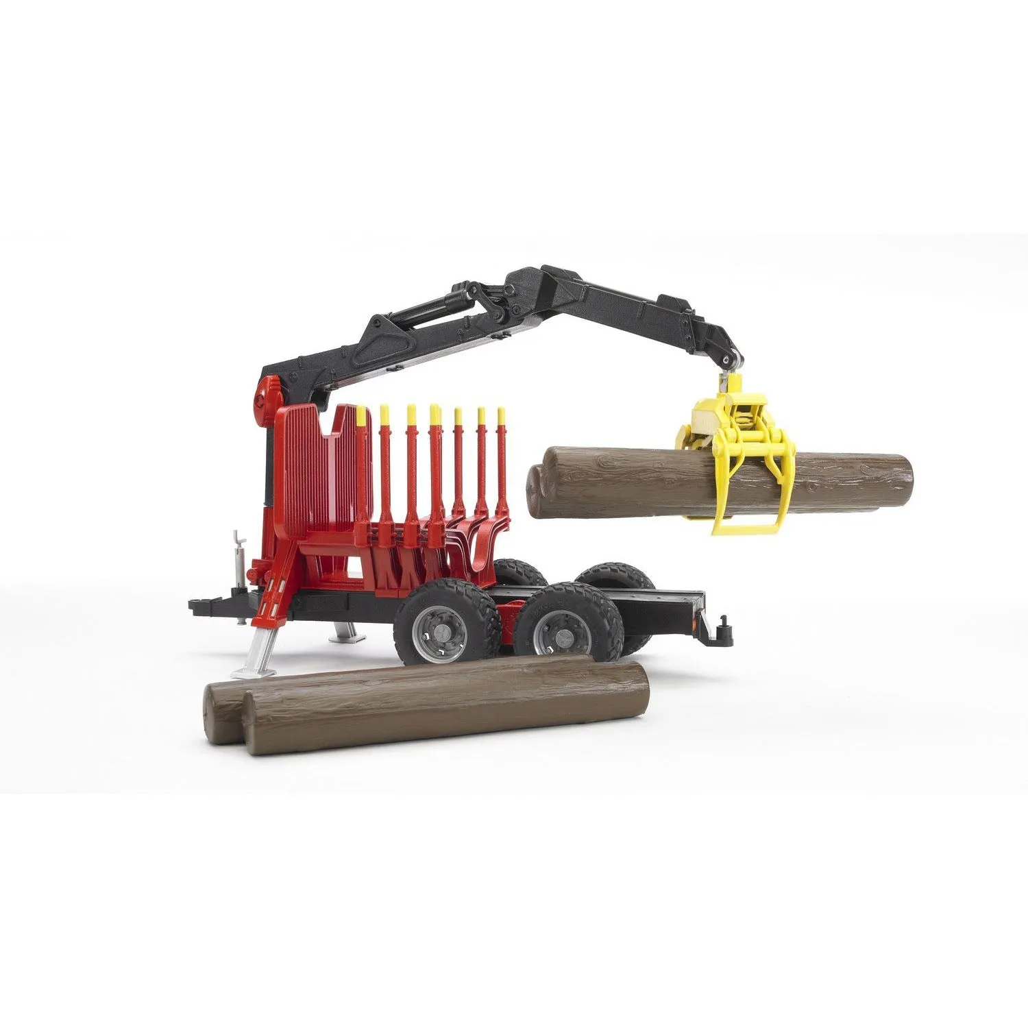 Bruder Forestry Trailer with Crane, Grapple and 4 Logs