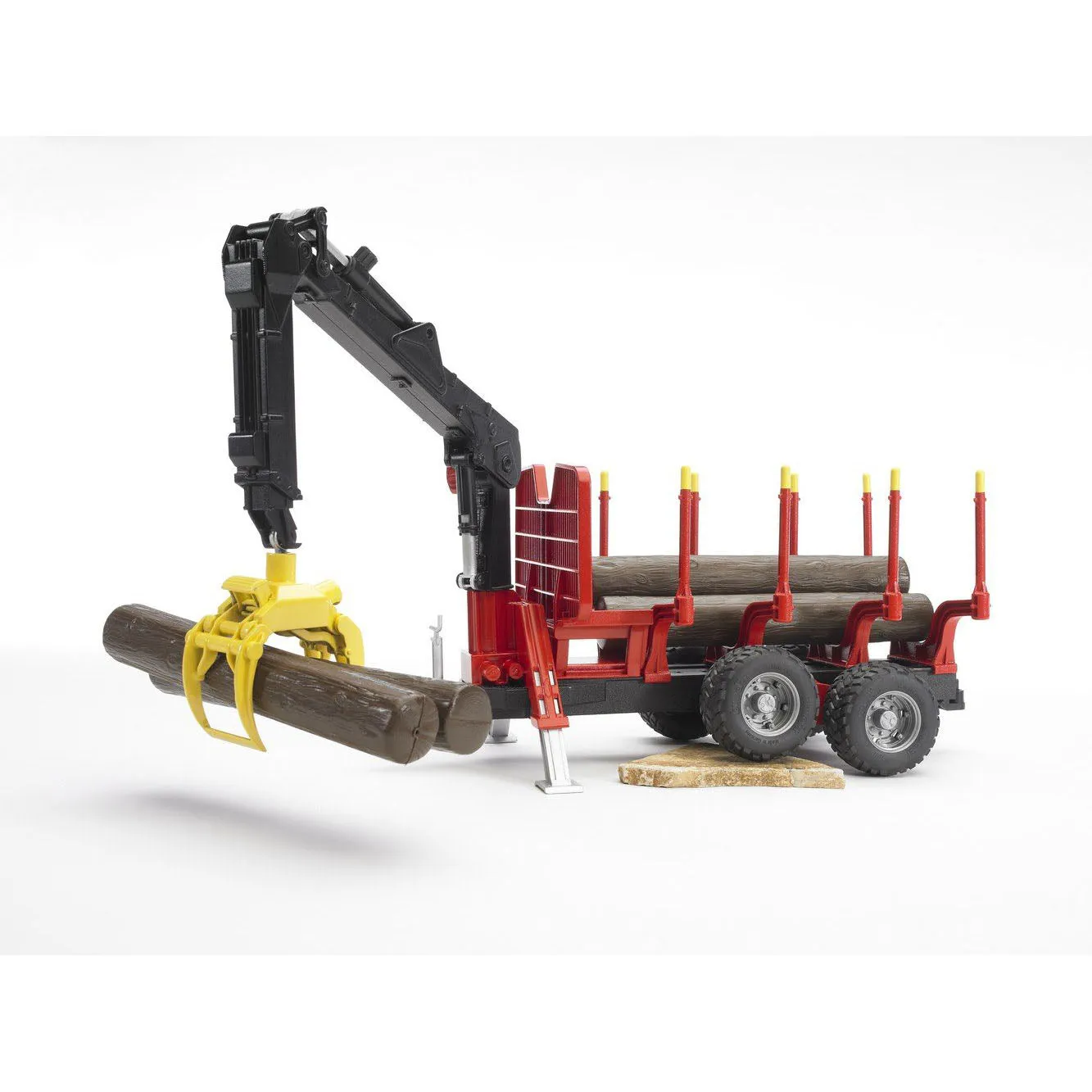 Bruder Forestry Trailer with Crane, Grapple and 4 Logs