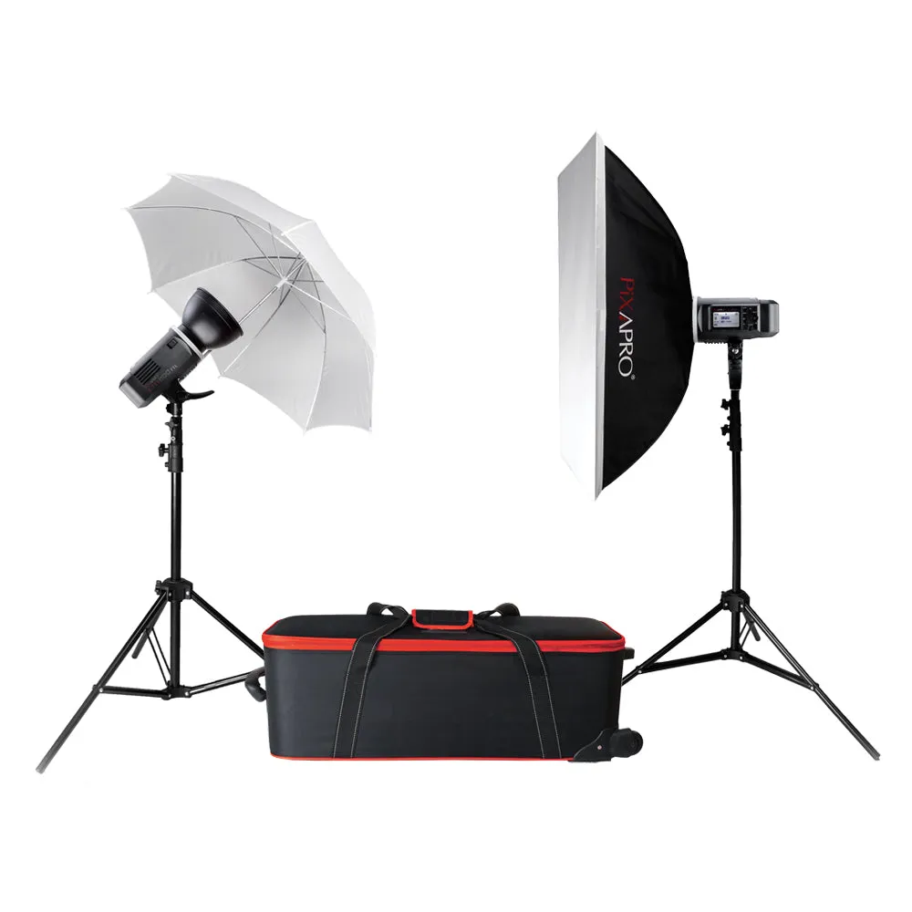 CITI600 TTL Battery Powered Twin Studio Flash Kit (GODOX AD600B)