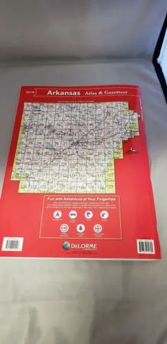 Delorme Arkansas AR Atlas & Gazetteer Map Newest Edition Topographic / Road Maps