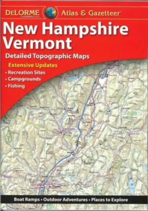 Delorme Hampshire NH/VT Atlas & Gazetteer Map Newest Edition Topo/Road Maps