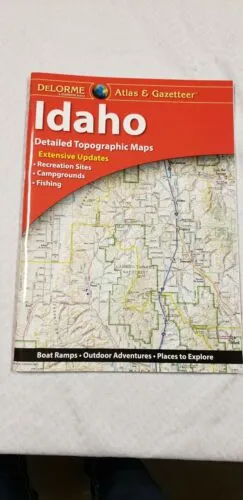 Delorme Idaho ID Atlas & Gazetteer Map Newest Edition Topographic / Road Maps