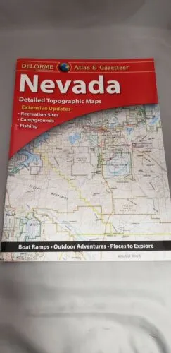 Delorme Nevada NV Atlas & Gazetteer Map Newest Edition Topographic / Road Maps