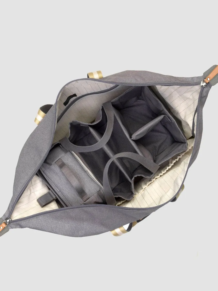 Eco Duffle Travel Bag in Grey