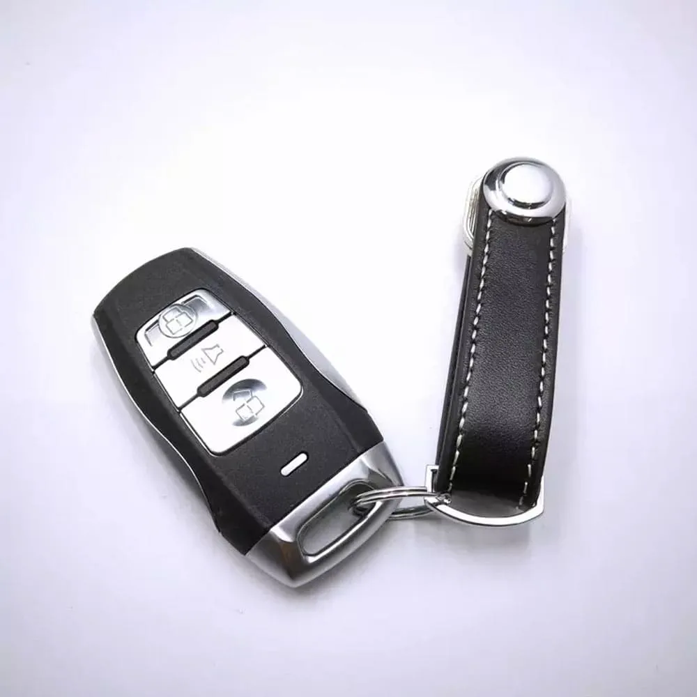 EDC Leather Clip Keychain Compact Key Ring