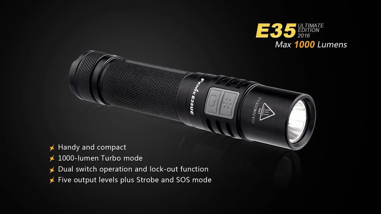 Fenix E35 XL-L2 UE LED Flashlight Black 2016 Version