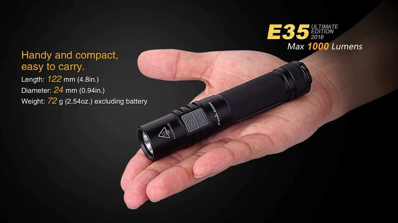 Fenix E35 XL-L2 UE LED Flashlight Black 2016 Version