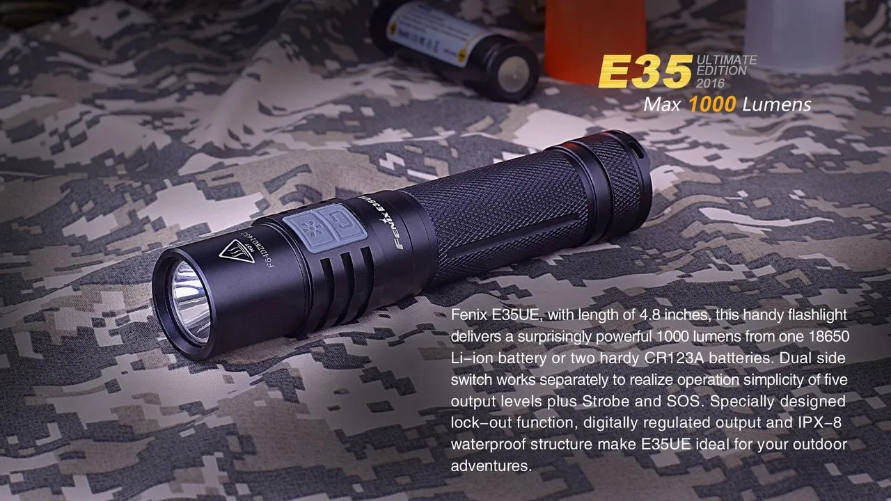 Fenix E35 XL-L2 UE LED Flashlight Black 2016 Version