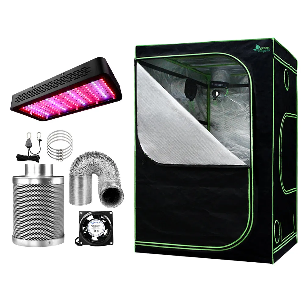 Full Spectrum LED Grow Light Kit 1200W 6" Fan Greenfingers