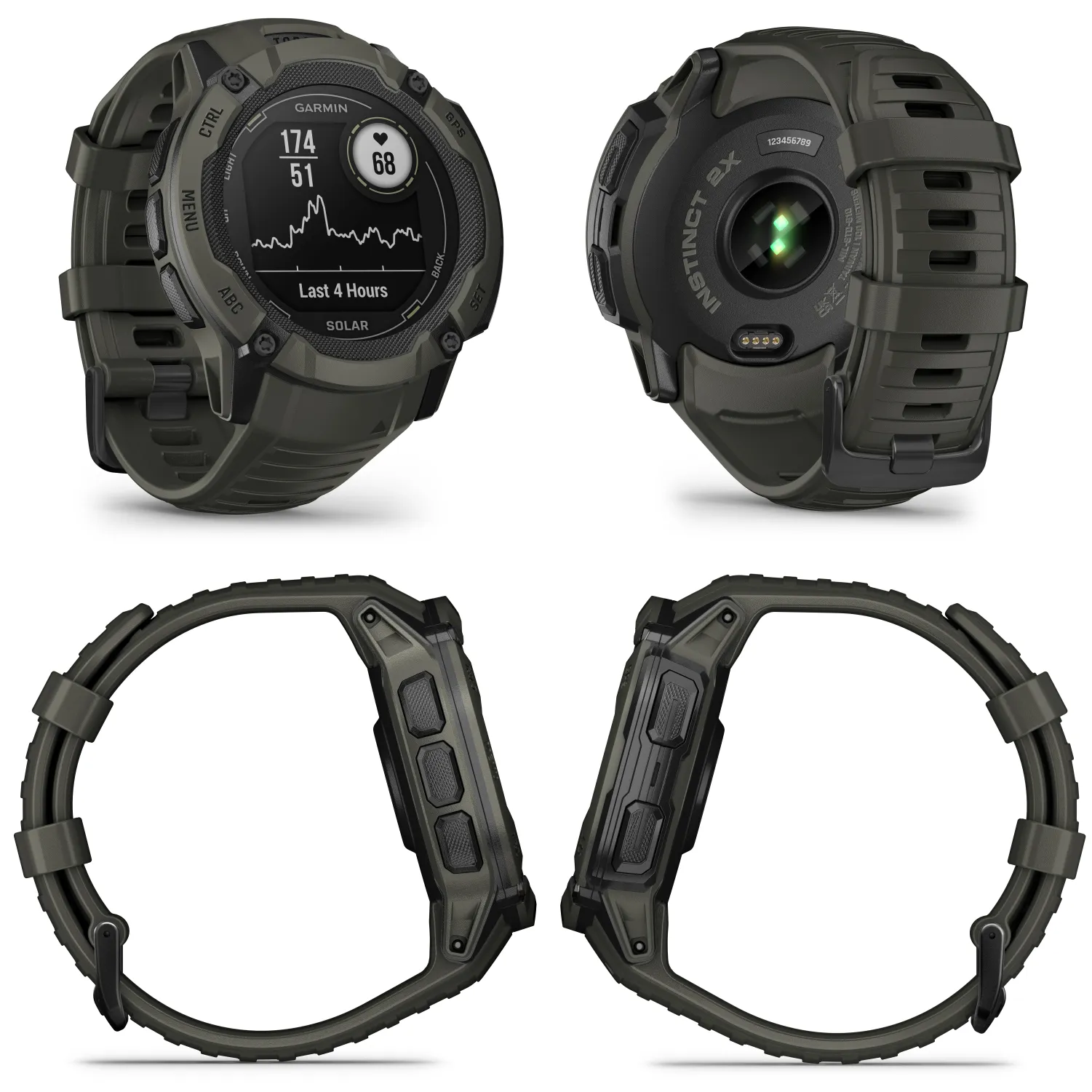 Garmin Instinct 2X Solar Series Rugged GPS Men Smartwatch with Power Glass Lens, LED Flashlight