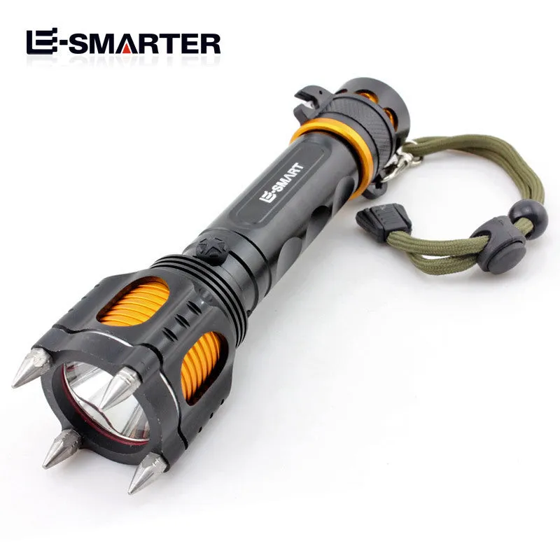 Genuine L2 XML T6LED rechargeable bright flashlight for self-defense, wolf security, home patrol and outdoor use