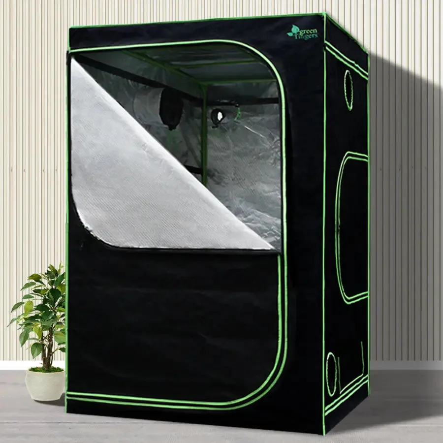 Green Fingers Grow Tent 1000W LED Grow Light 150X150X200cm Mylar 4" Ventilation