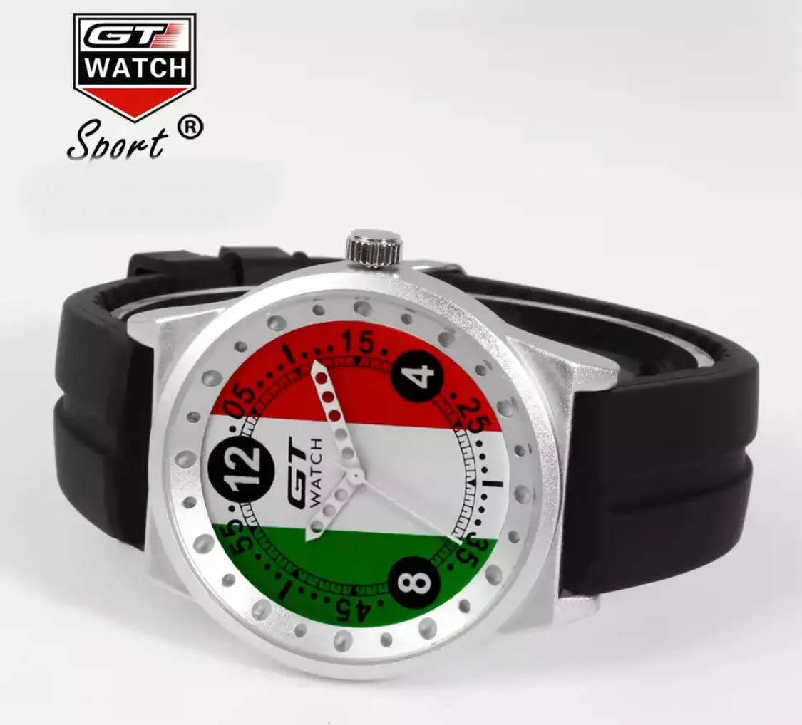 GT Watch Men Italy Flag F1 Sport Watch Mens Watches Top Brand Luxury Men's Watch