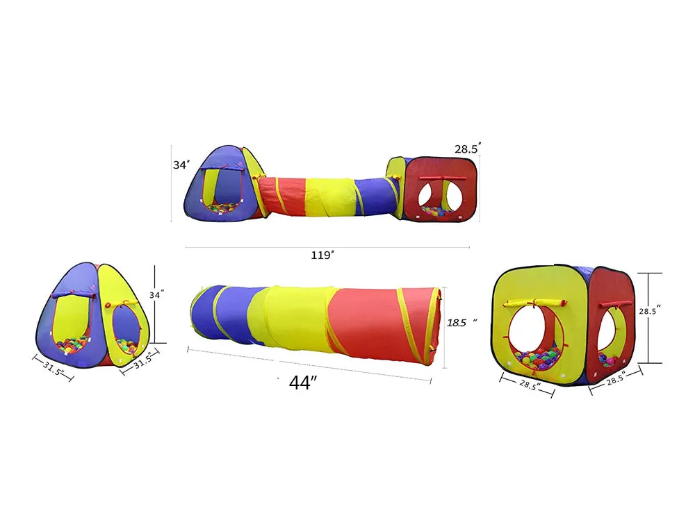 Kids Crawl Tunnel Play Tent