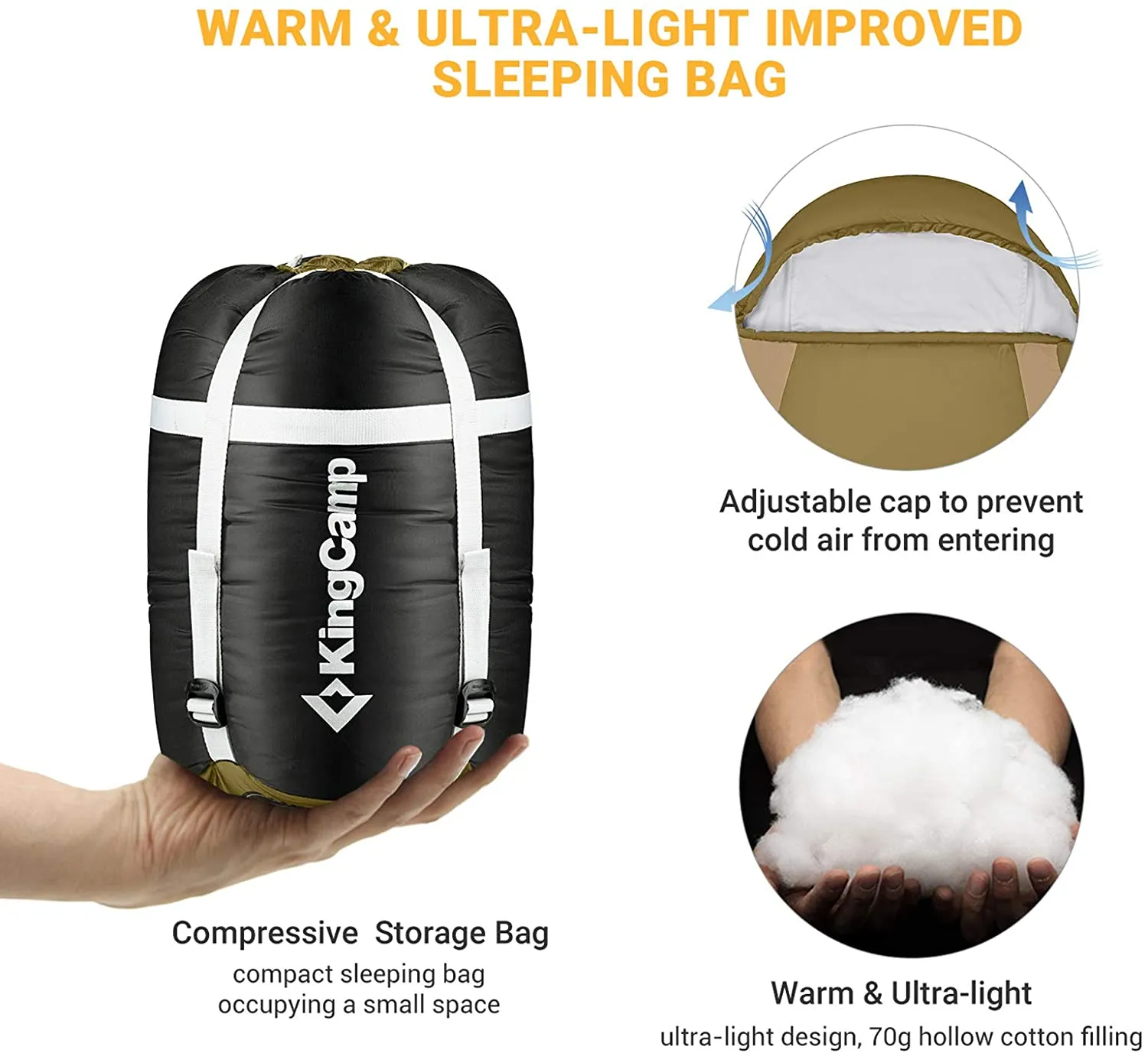 KingCamp Mummy Ultralight Backpacking Sleeping Bags