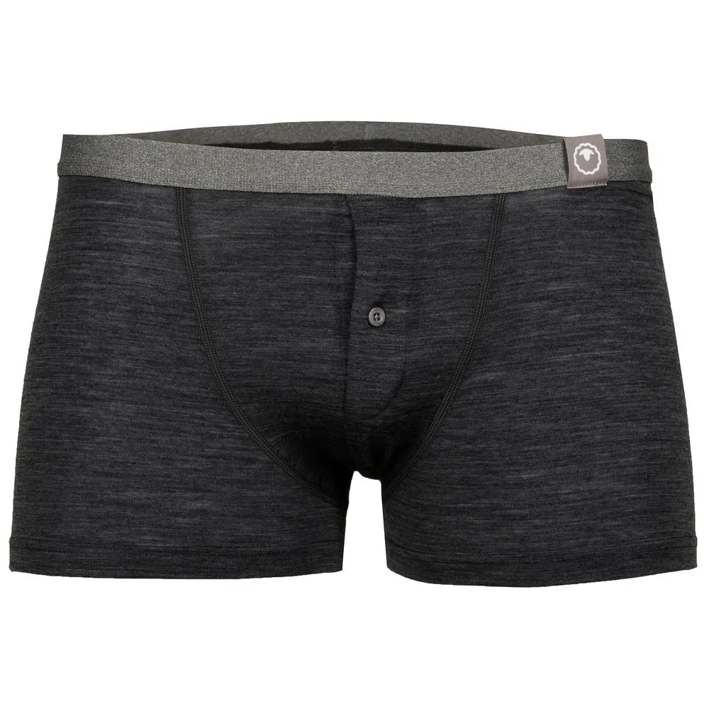 Mens Merino Blend 160 Fly Trunks (Smoke Melange)