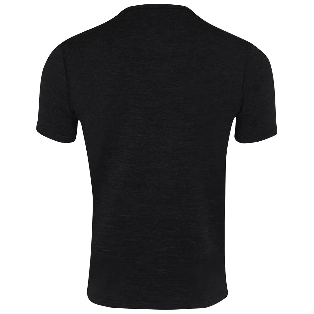 Mens Merino Blend 160 PJ T-Shirt (Black Melange)