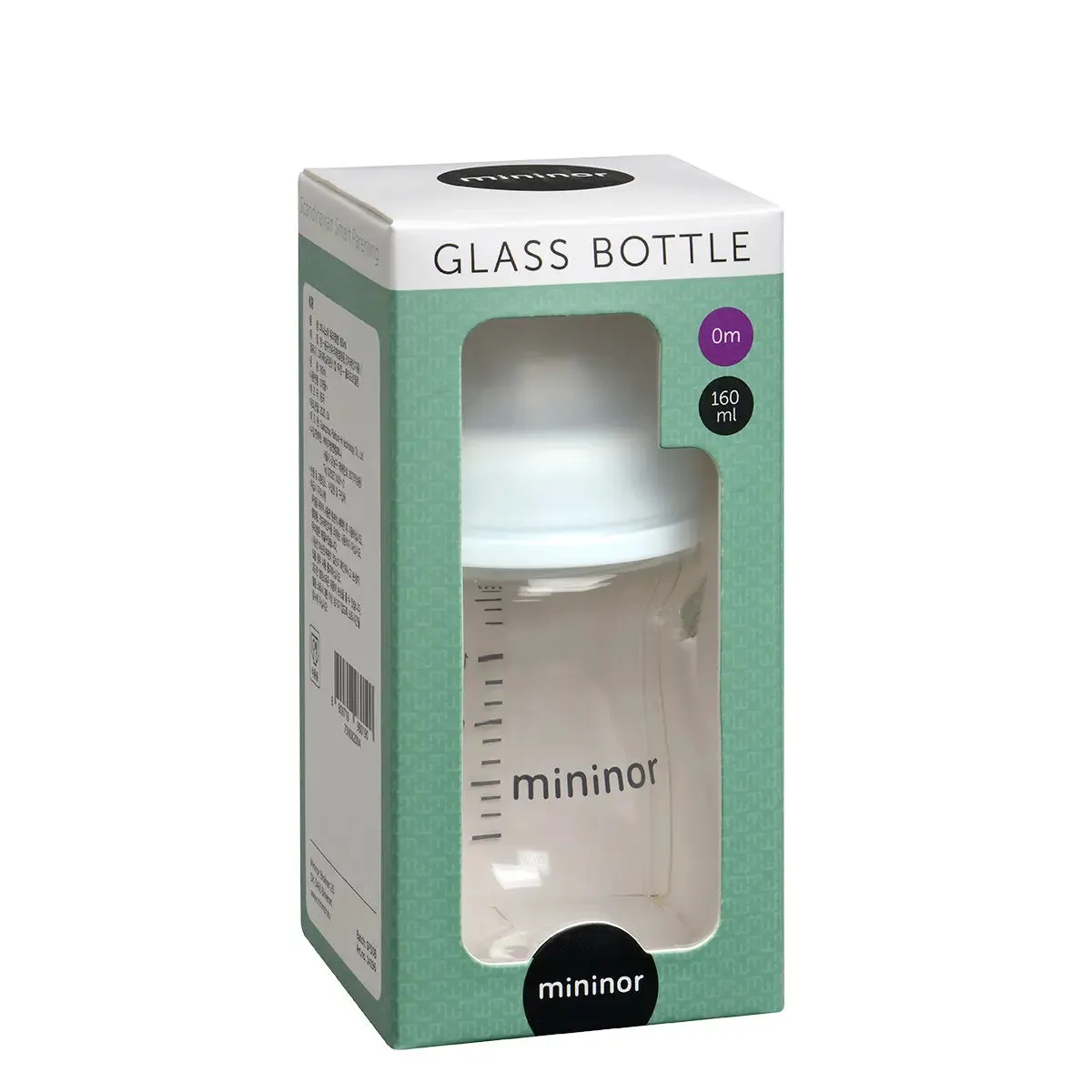 Mininor Baby Bottle – Glass 160 ml 0mth 