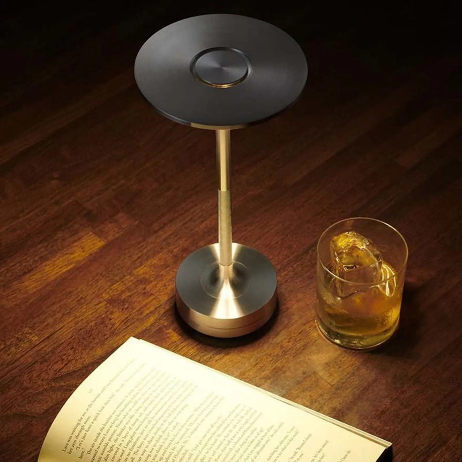 Modern LED Table Lamp USB Rechargeable Lamp Dimmable Bar Night Light Cordless