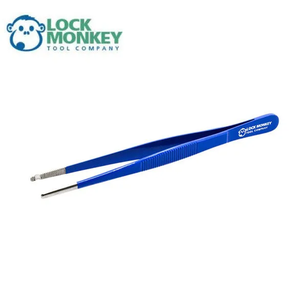 Pin-Grabbing Tweezer With Grooved Tip (MK390) (LOCK MONKEY)