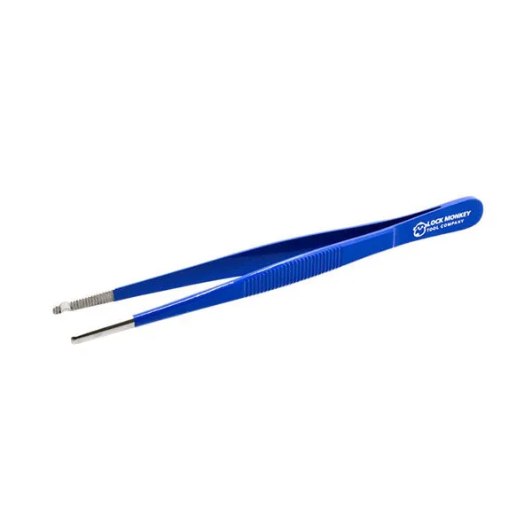 Pin-Grabbing Tweezer With Grooved Tip (MK390) (LOCK MONKEY)