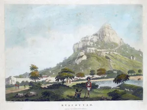 Ryacottah Encampment Near Madras - Captain Allan - c1794 - Vintage Orientalist Aquatint of India - Canvas Prints