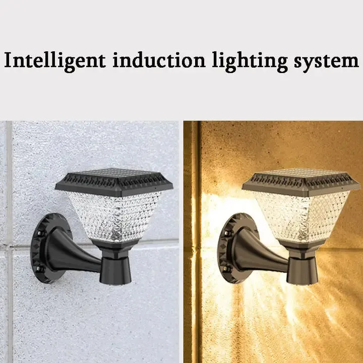 Solar Exterior Wall Lights For Home, Garden Outdoor Waterproof Compound Fence LED Lamp Multicolor with Remote (Renewed)