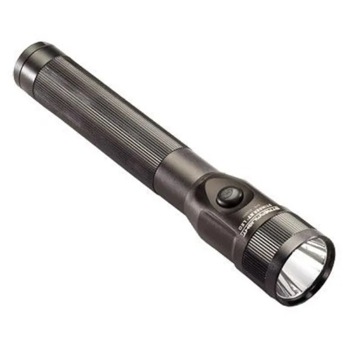 Streamlight Stinger DS LED 75813 All Purpose Dual Switch Rechargeable Flashlight With 120V 100V AC And 12V DC Smart Charge, Black, 1 Each